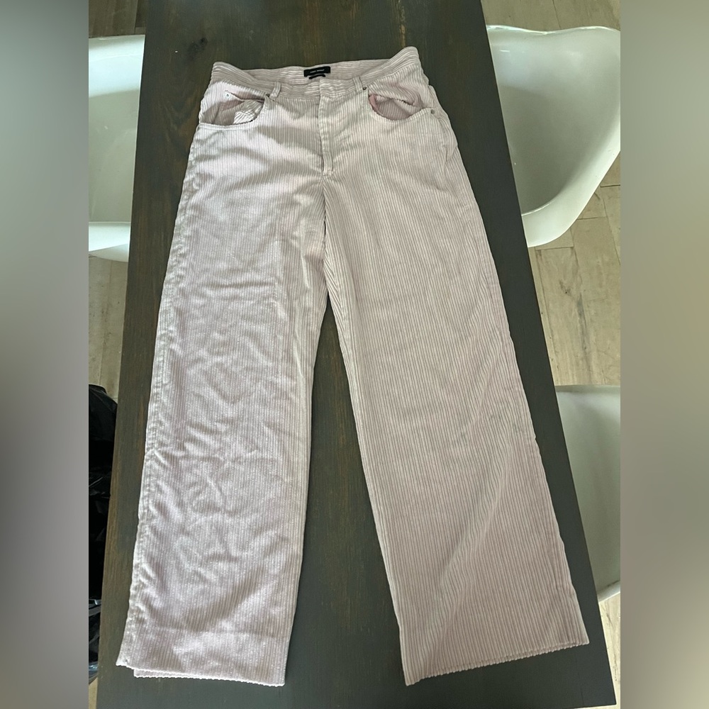 Isabel Marent pink wide leg corduroy pants